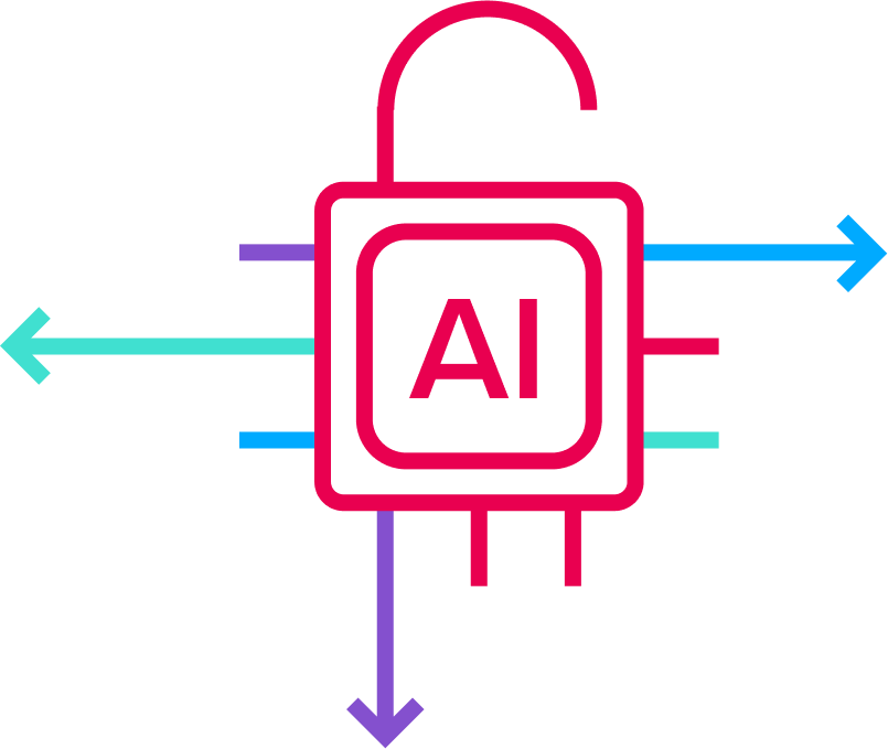 AI lock graphic