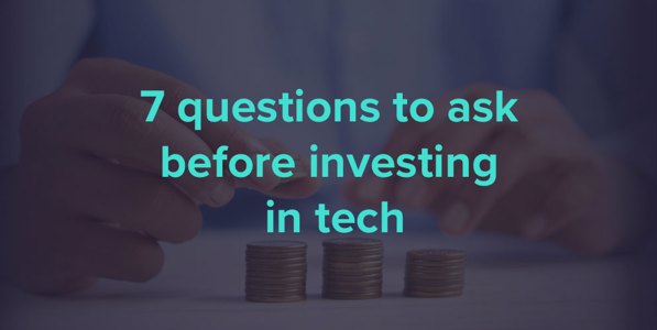 The ultimate tech-investment checklist
